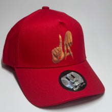 Load image into Gallery viewer, LA Hand Sign Snap Back Red
