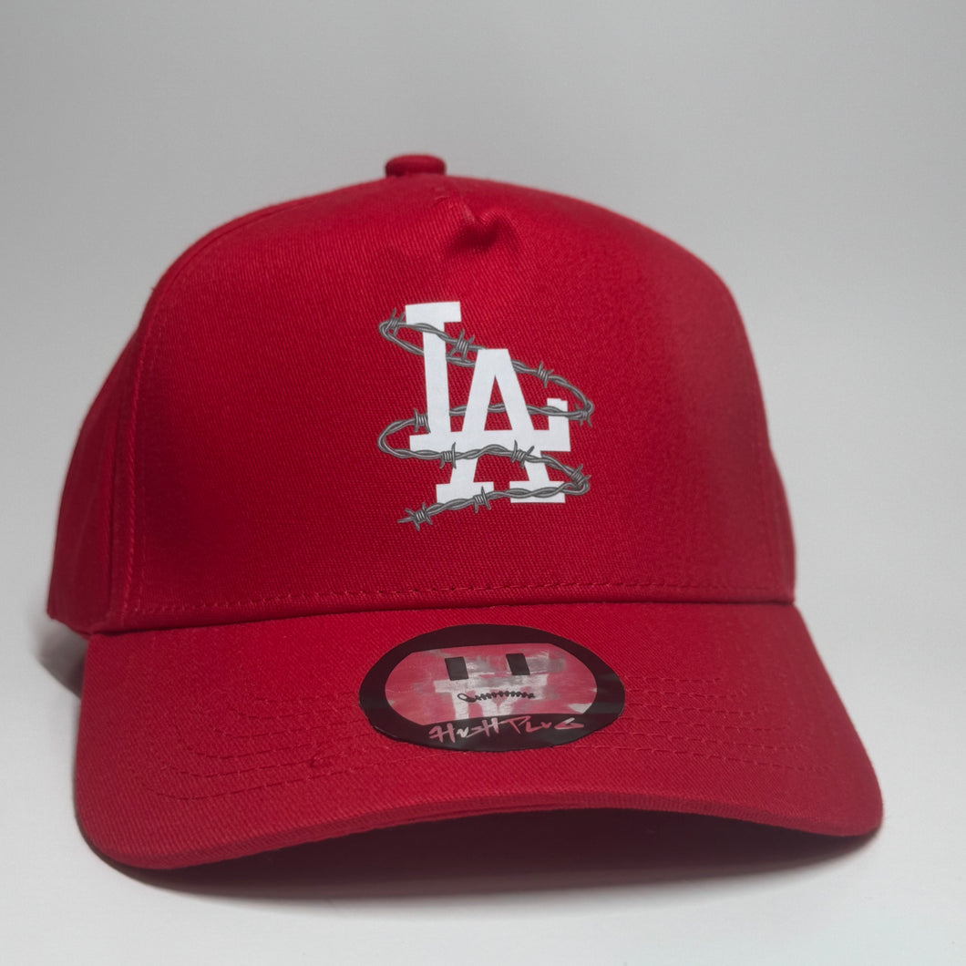 LA Barbwire Red SnapBack