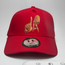 Load image into Gallery viewer, LA Hand Sign Snap Back Red
