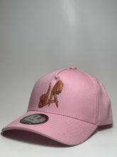 Load image into Gallery viewer, LA hand sign Snapback Pink
